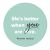 Renewal Sticker - Life's Better Are Here