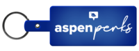 Aspen Perks Plastic Key Tag